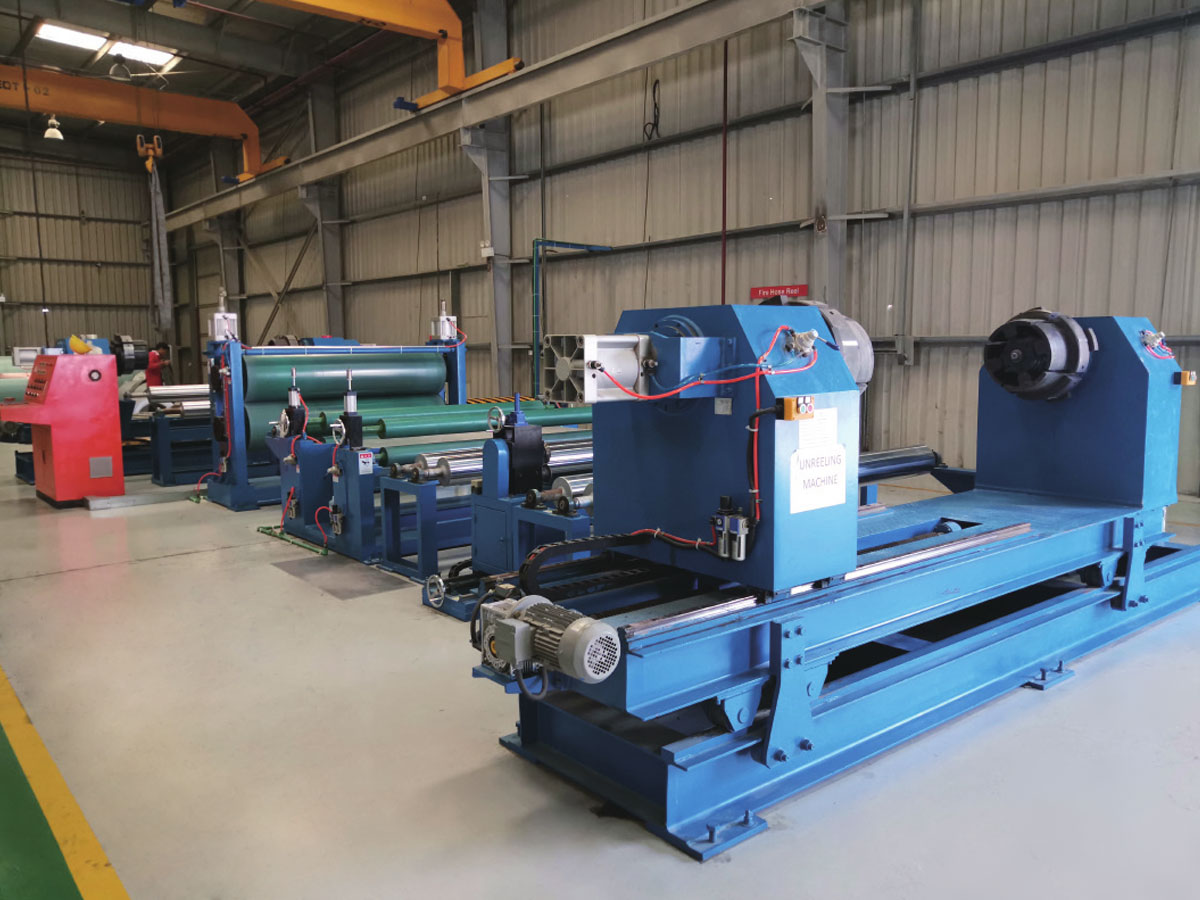 Linea di produzione di rilaminazione di bobine