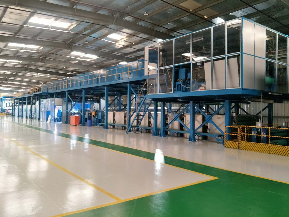 Linea di stampa e rivestimento coil in alluminio/acciaio