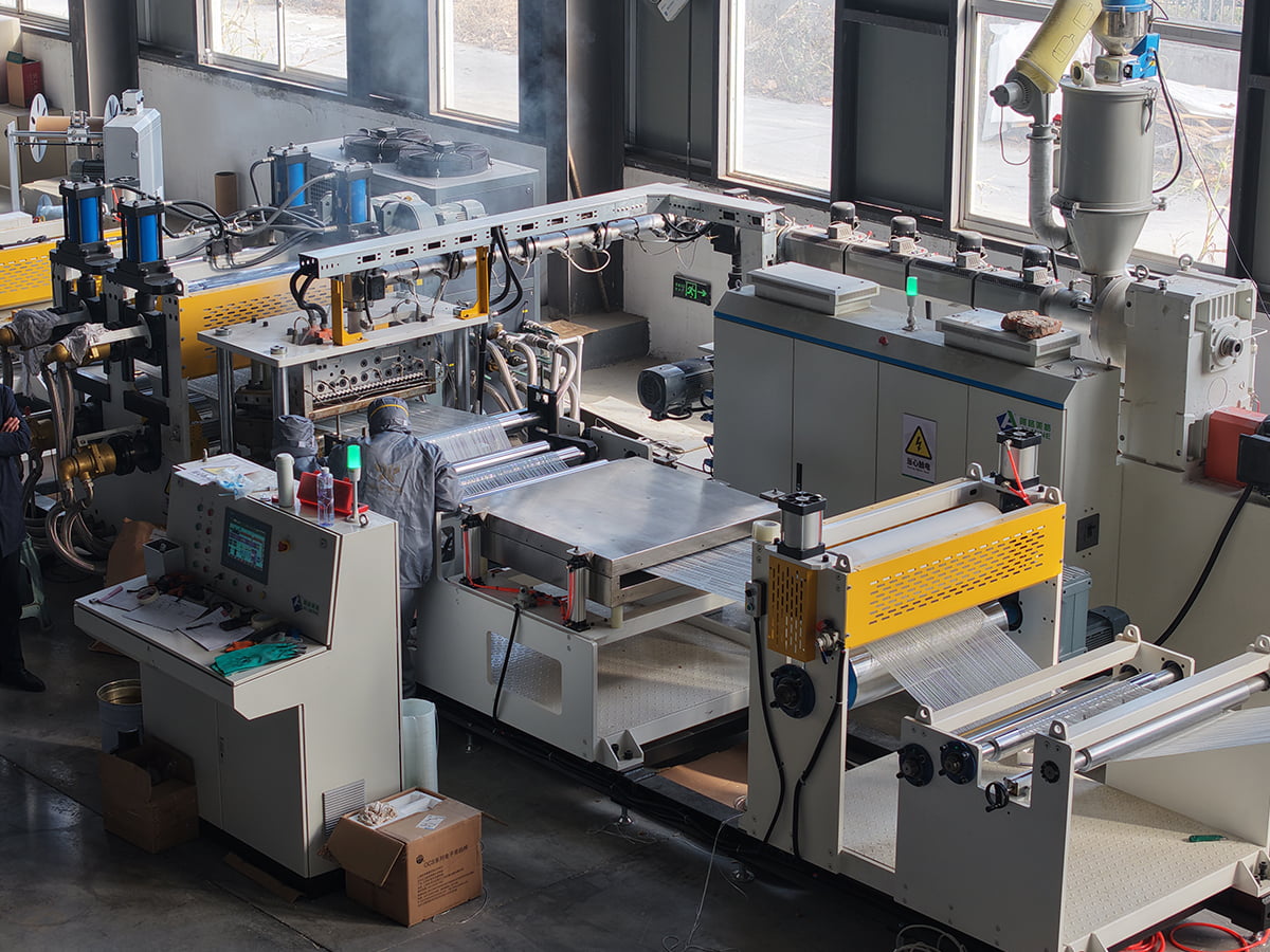 Linea di produzione CFRT in PET/PP